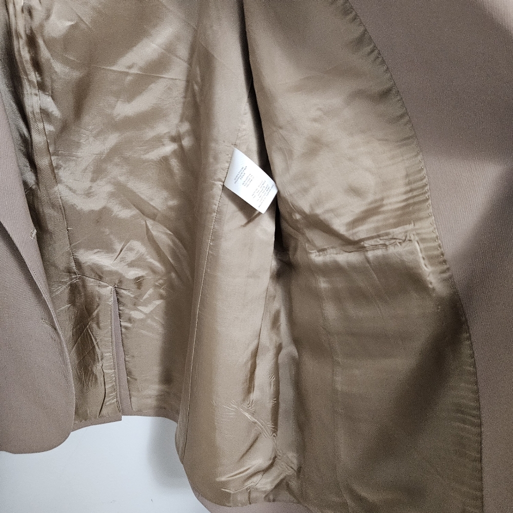 SOLD Aritzia Babaton Vogue Oversized City Wool Blazer Sz 1 S/M Camel - Picture 14 of 16